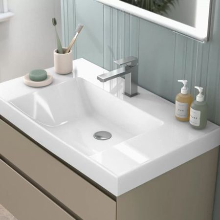 Тумба CUBO подвесная с ящиками 80, лимо матовая, артикул CUB.80.2\LIM