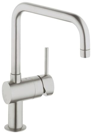 Смеситель для кухни GROHE Minta с U-изливом, суперсталь (32488DC0), артикул 32488DC0