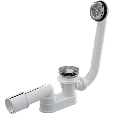 Сифон для душевого поддона Alcaplast A506KM Белый Хром, артикул A506KM