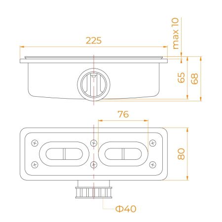 Сифон для поддонов RGW S-15, артикул 44241500-01