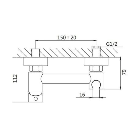 Гигиенический душ со смесителем Shevanik S107C, белый, артикул S107C