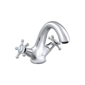 Смеситель для раковины Славен СЛ-ДВ-И10, хром