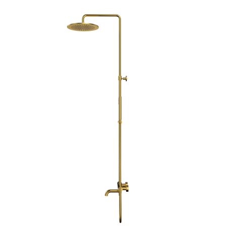 Термостатическая система для ванны наружного монтажа WHITECROSS Y Y1234GLB (брашированное золото), артикул Y1234GLB