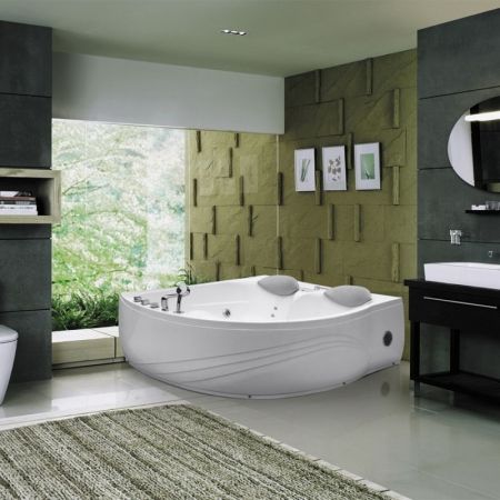 Акриловая ванна Black&White Galaxy 175x160 GB5005 с гидромассажем