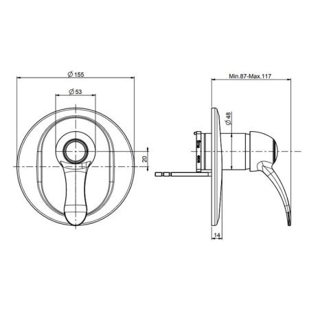 Fima Carlo Frattini Lamp Смеситель для душа, встраиваемый, цвет: золото, артикул F3309X1OR