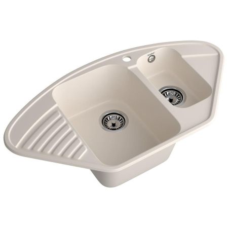 Кухонная мойка GranFest QUARZ 14, белый, артикул 14 белый