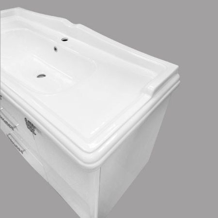 Тумба с раковиной Comforty Монако 120 3132224 Белая