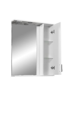 Зеркало-шкаф "Кармела 65/С", ольха белая, артикул SP-00000184