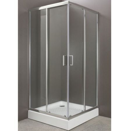 Душевой уголок BelBagno Uno A-2 95x95 профиль Хром стекло прозрачное Душевой уголок BelBagno Uno A-2 95x95 профиль Хром стекло прозрачное