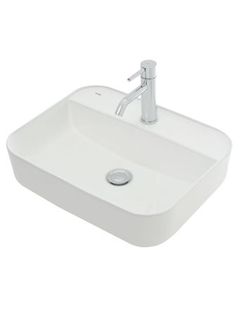 AQM5001 Раковина настольная с отверстием под смеситель. 505x400x135, артикул AQM5001