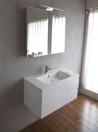 Тумба под раковину BelBagno Luce 80 BB800VAC/BL подвесная Bianco Lucido