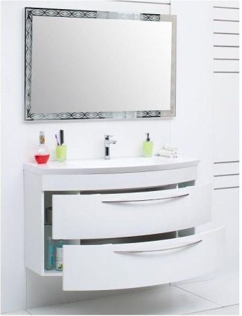 Тумба под раковину De Aqua Лонг 120 белый, артикул 00187921