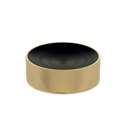 OASIS DEFILE Мыльница настольная, рифленая, цвет золото, артикул 0AGD027OR