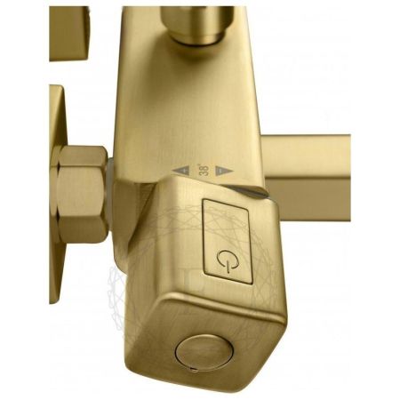 Душевая система с термостатом FILARETE FL2050MG, матовое золото