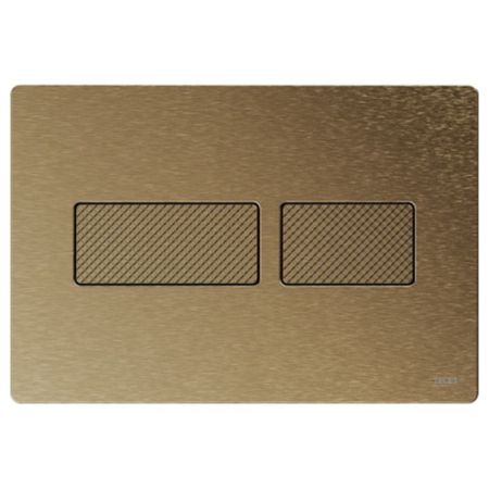 TECEsolid. Панель смыва, металл, бронза, с текстурой ромбы, артикул 9240435