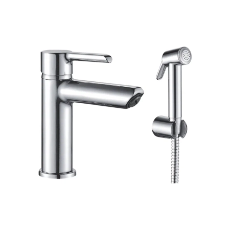 Смеситель для раковины с гигиеническим душем Shevanik S6071, хром, артикул S6071