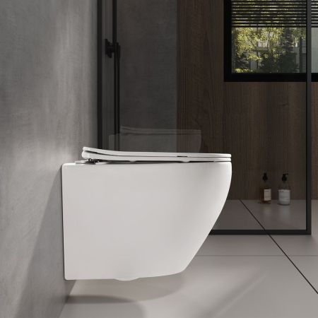 Унитаз подвесной WesnaArt NOVA 204-NOV03, белый, артикул 204-NOV03