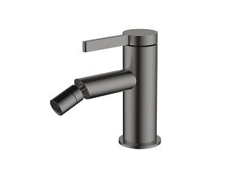 AQG Urban Flow, однорычажный смеситель для биде без донного клапана, цвет оружейная сталь (PVD)