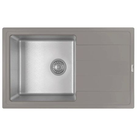 Кухонная мойка Florentina КОМБИ 21.395.D0780.307, серый шёлк, артикул 21.395.D0780.307