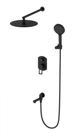 Душевая система встраиваемая WONZON & WOGHAND FRAME, Черный матовый (WW-88939010-MB), артикул WW-88939010-MB