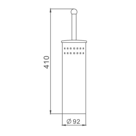 Ершик Haiba HB902, хром