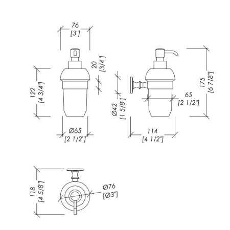 Devon First Class Дозатор для жидкого мыла белый, держатель и помпа цвет хром, артикул DD33030CR