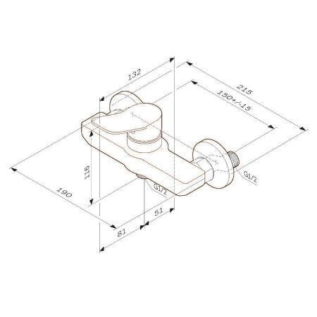 F85A20033 X-Joy, смеситель для душа, белый, шт., артикул F85A20033