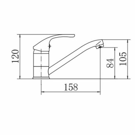 Смеситель для кухни FASHUN A4536, хром, артикул A4536