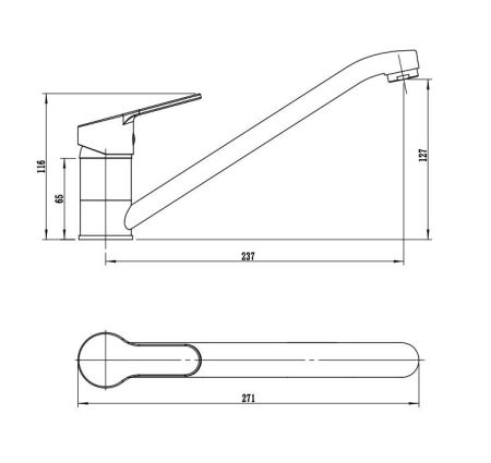 Смеситель для кухни RUSH SKY (SK5720-27), артикул SK5720-27