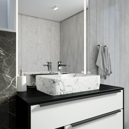 Раковина чаша Maretti UM13NS96-740MR, белый мрамор, артикул UM13NS96-740MR