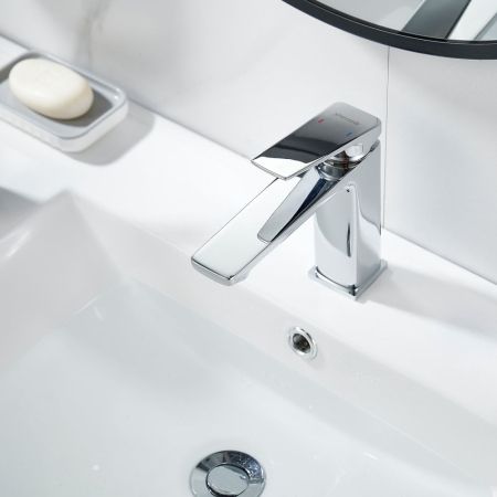 Смеситель для раковины Shevanik S8901-1, хром, артикул S8901-1