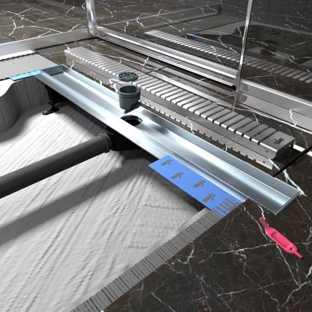 Душевой лоток TIMO Drain Protect DP20800-LG20800, сатин, артикул DP20800-LG20800