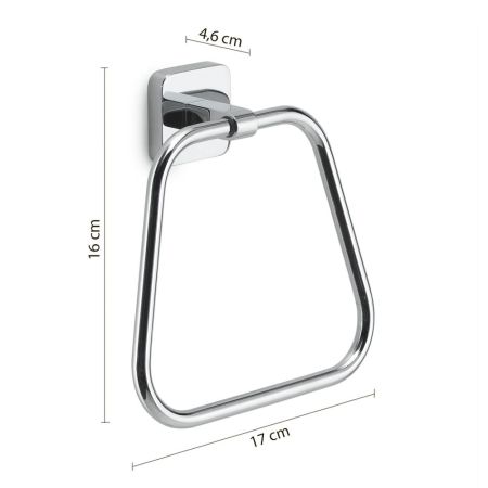 Gedy Tonga, полотенцедержатель - кольцо, цвет хром, артикул TO70(13)