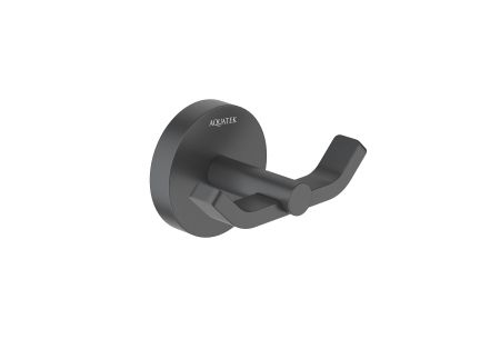 Крючок двойной AQUATEK, матовый черный AQ4602MB БЕТТА, артикул AQ4602MB