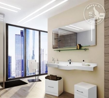 Раковина Акватон Отель 5 150 Белая, артикул 1A70133NOT010