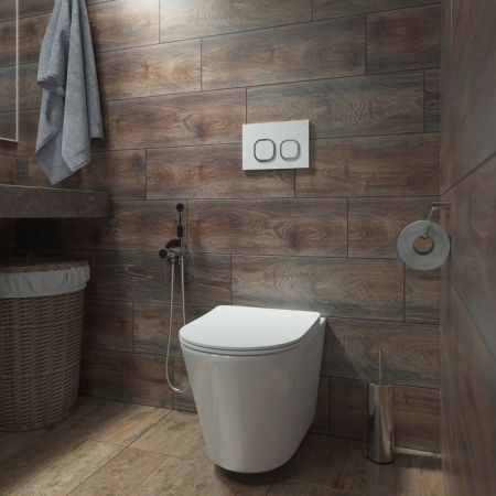 Клавиша смыва IDDIS белая Uniglass 001 (UNG01WCi77), артикул UNG01WCi77