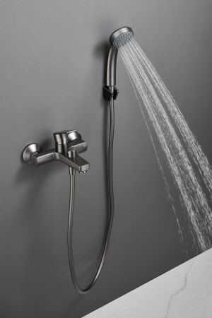 Смеситель для ванны HAIBA цвет: оружейная сталь (HB60719-3), артикул HB60719-3