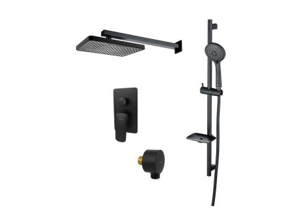 AQ1074MB ВЕГА Set 4 в 1 (AQ1046MB+AQ2081MB+AQ2454MB+AQ2011MB), матовый черный, артикул AQ1074MB