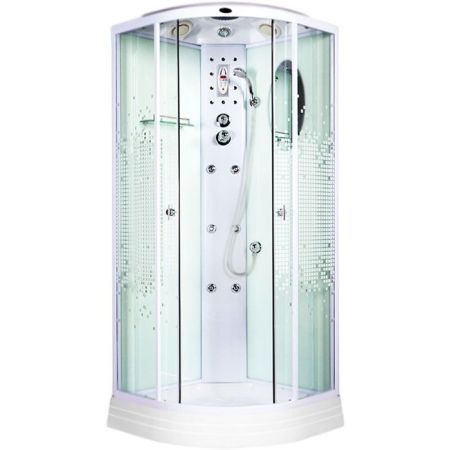 Душевая кабина Niagara NG-301 85x85 стекло Мозаик задние стенки Белые