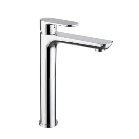 Смеситель для раковины PIANO однорычажный высокий без донного клапана, хром глянец, артикул 69315KM.21.018