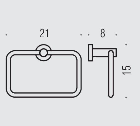 Colombo Plus Полотенцедержатель-кольцо, цвет: хром, артикул W4931.CR