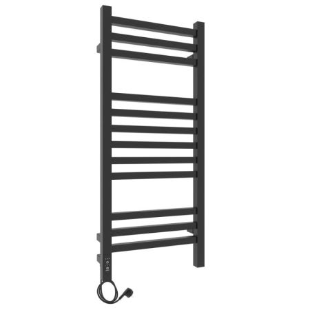 Полотенцесушитель электро "Астор ЧКЧ12 350х900", черный муар, левый