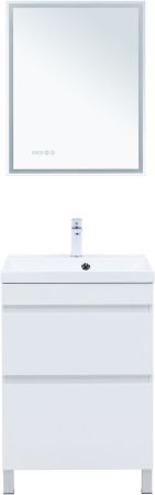 Тумба под раковину Aquanet Нота New 60 белый глянец