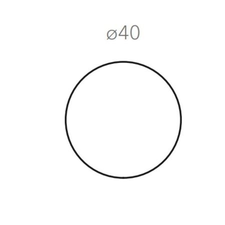ADJ Круглый плейсмат, D40 см., цвет: белый/панна котта, артикул 0003.10/16