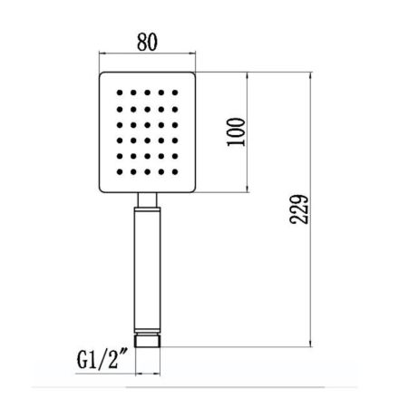 Душевая лейка Savol S-FSP04L, сатин, артикул S-FSP04L