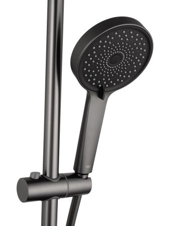 Душевая система WONZON & WOGHAND FRAME, Темный графит (WW-88739010-BGM), артикул WW-88739010-BGM