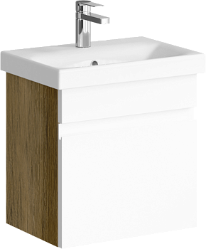 Smart Тумба под умывальник подвесная , цвет дуб балтийский SRT0105DB, ТМ «AQWELLA»