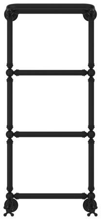 Полотенцесушитель водяной "Ренессанс 1386" 960х400 (Матовый черный), артикул 31-0281-9640