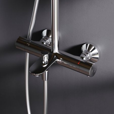 F0780564 Like душ.система, набор: смеситель д/ванны/душа с термостатом, верх.душ.d 250 мм, ручной ду, артикул F0780564