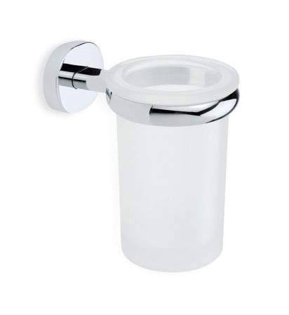 Stil Haus Diana, настенный стеклянный стакан, цвет хром, артикул DI10(08)